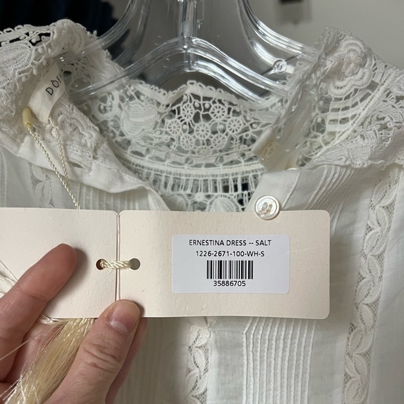 BNWT DÔEN Ernestina dress, size small, Salt - Picture 4 of 7